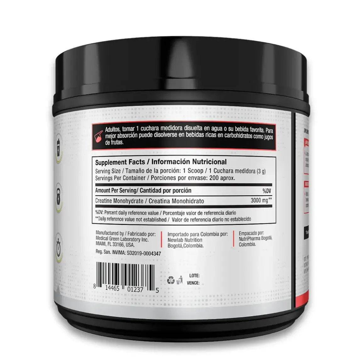 Creatina Monohidratada 600gr 2