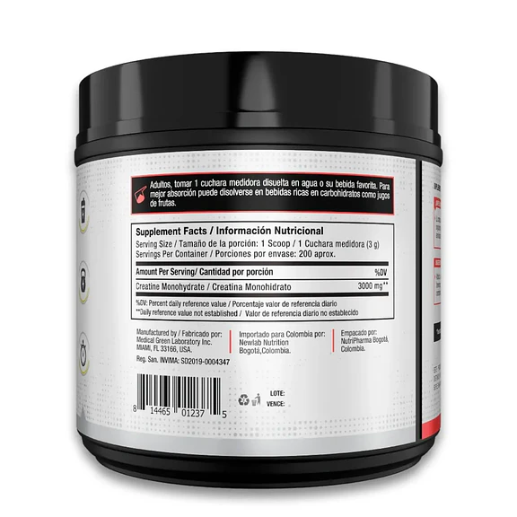 Creatina Monohidratada 600gr 2