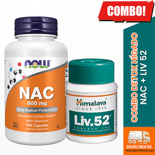 Combo Detox Higado | NAC + Liv 52