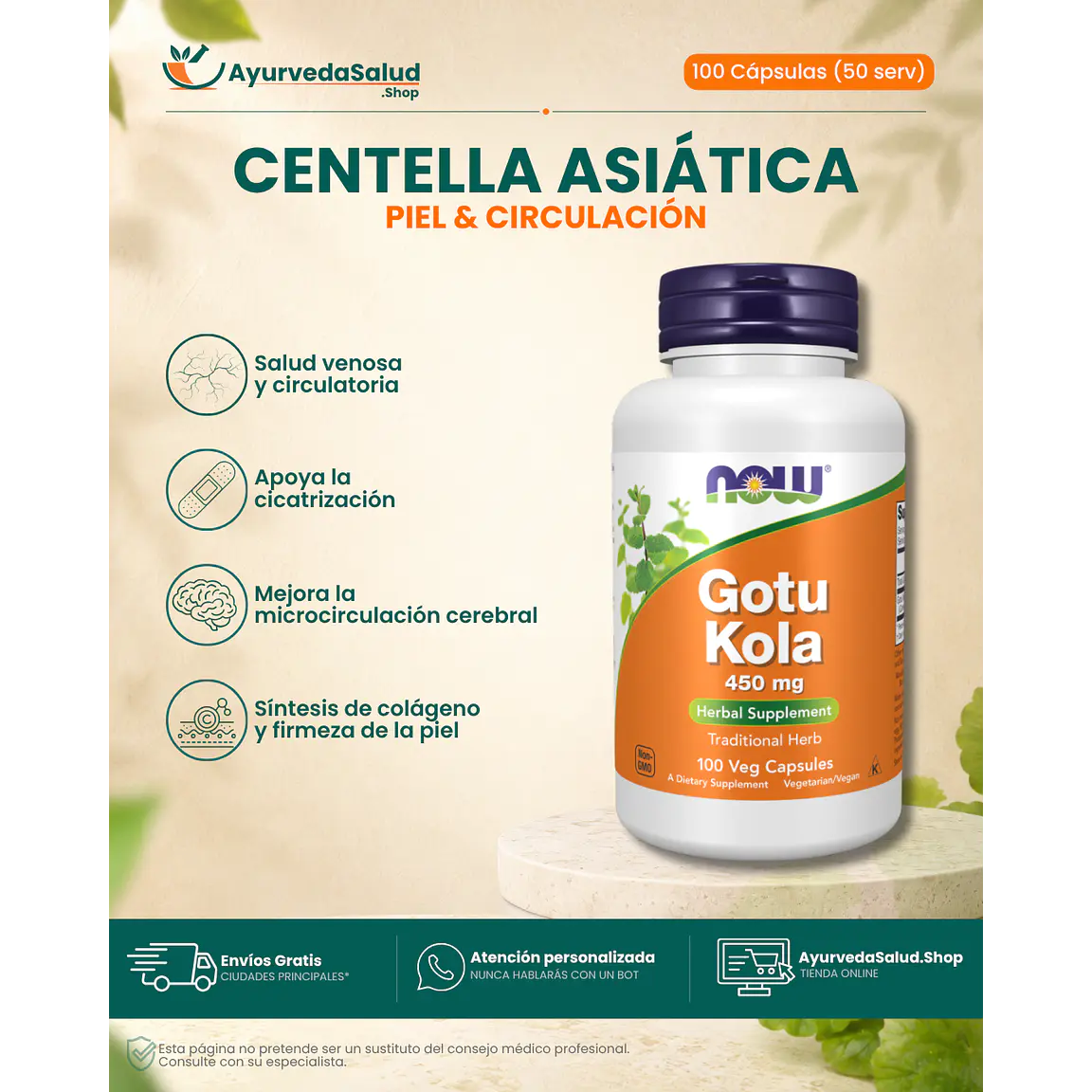 Gotu Kola 450mg | 100 caps 3