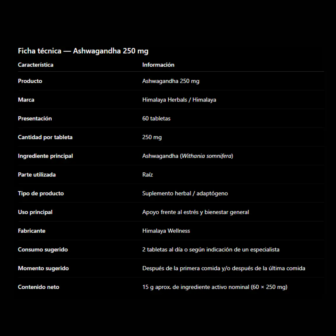 Ashwagandha 250mg 4