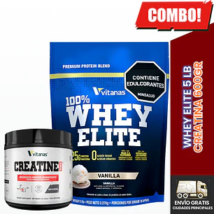 Combo Whey Elite 5 lb + Creatina 600 g | Vitanas
