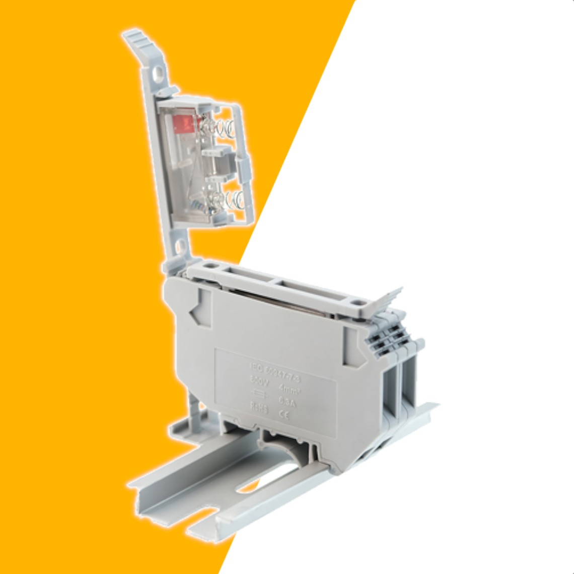 Portafusible con Indicador Piloto de Falla Led 220v 1