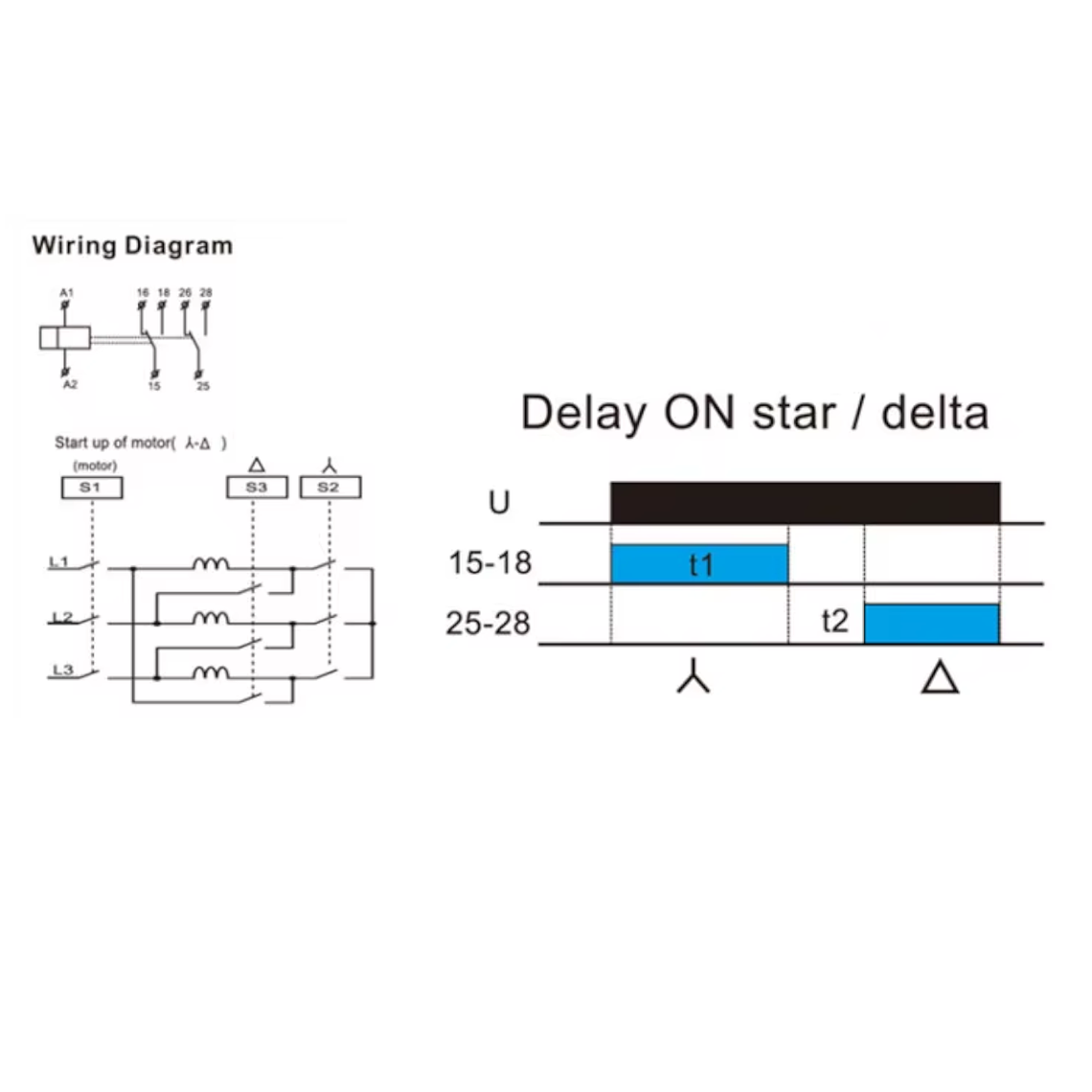 Temporizador Estrella-Triángulo GRT8-ST 6