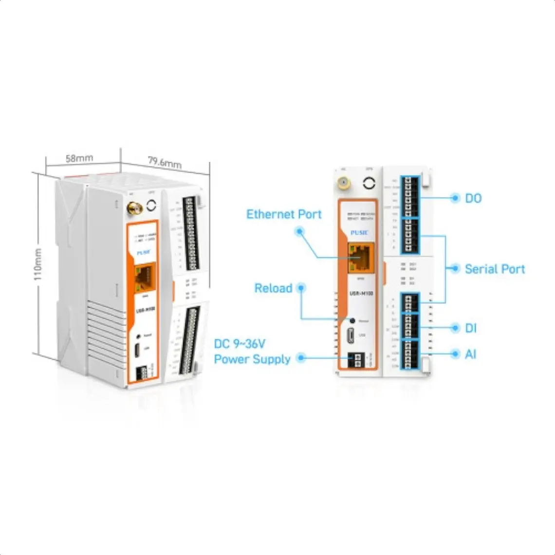 Gateway Edge USR-M100 Ethernet 3