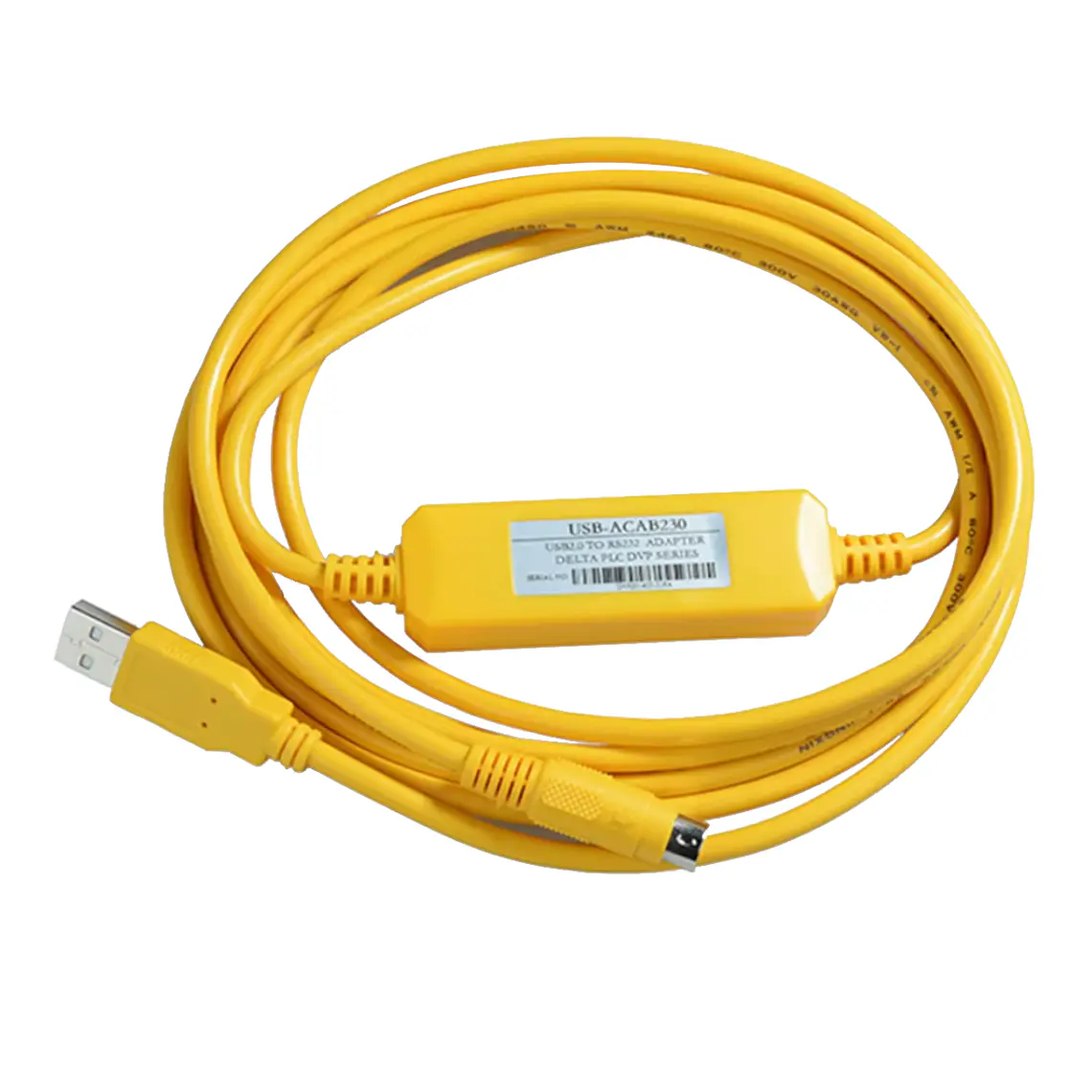 Cable de programación Plc Delta DVP EH ES EC EX SV SX SS Amarillo 2
