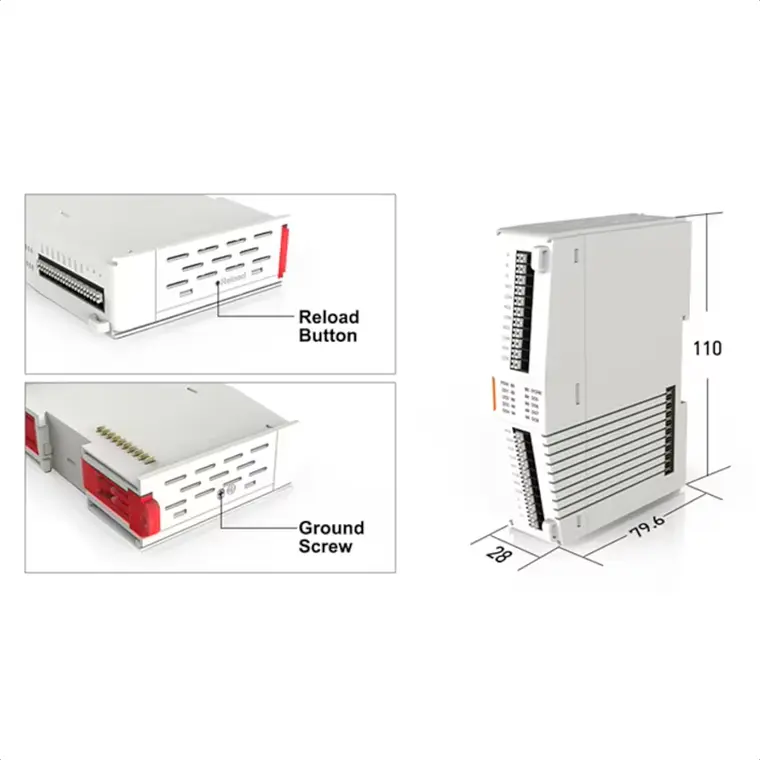 Módulo de Expansión USR-IO4040 de 4DI 4DO 3