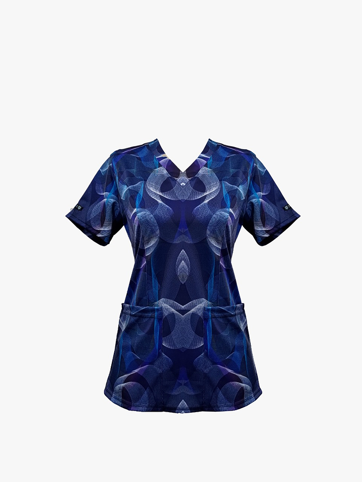 Blusa Estampada Diseño Ondas Marinas 2