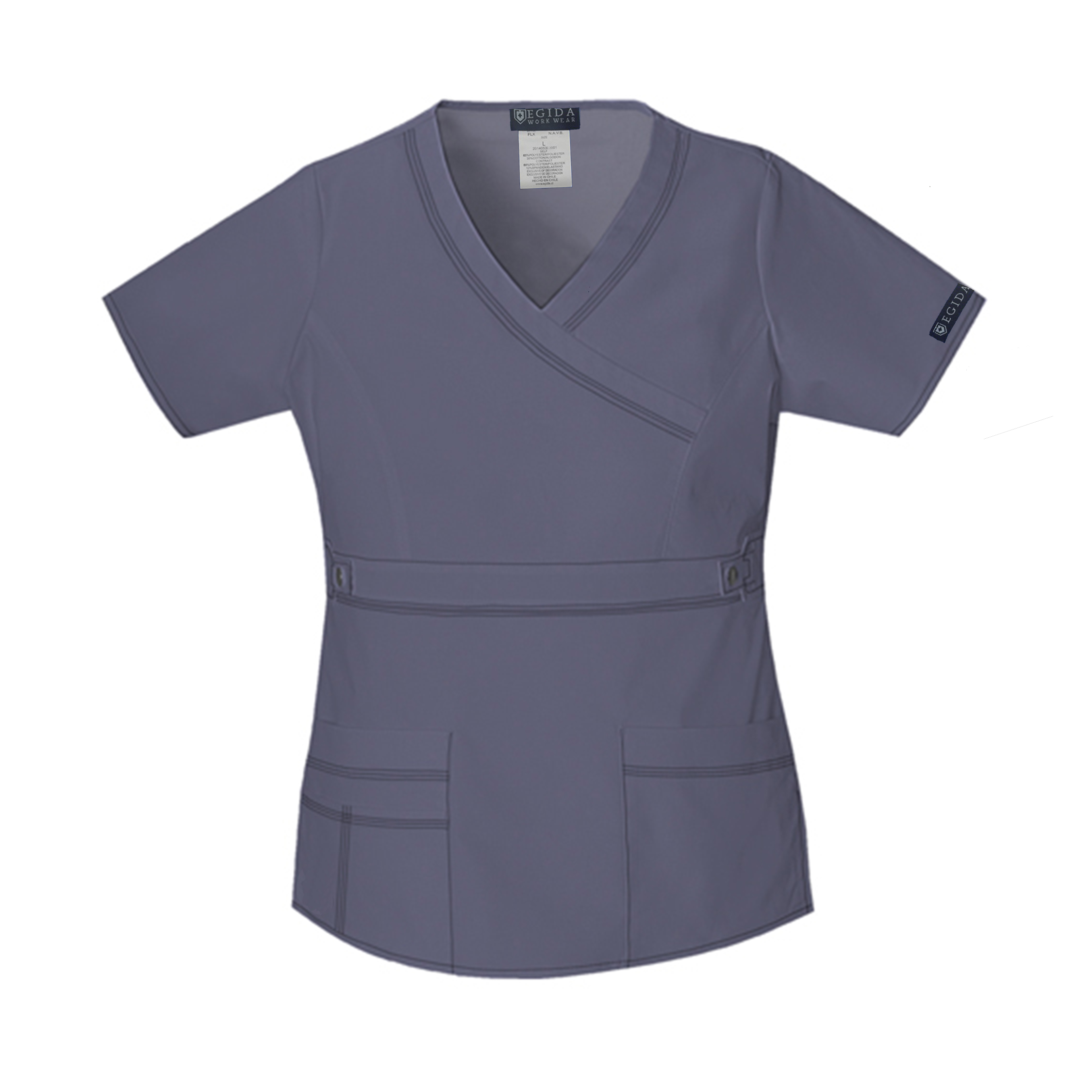 Blusa Medica burdeo Modelo Cargo Poplin - nuevo agosto