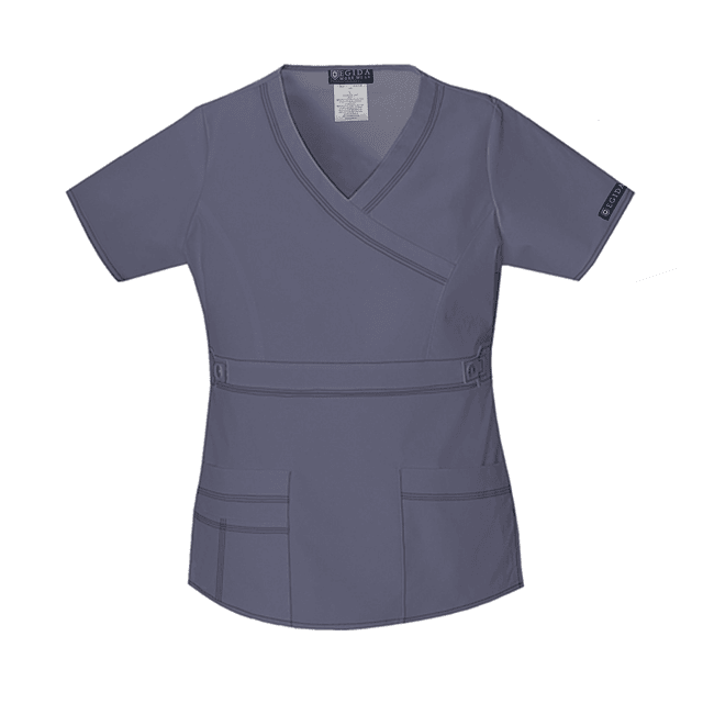 Blusa Medica Gris Modelo Cargo Poplin