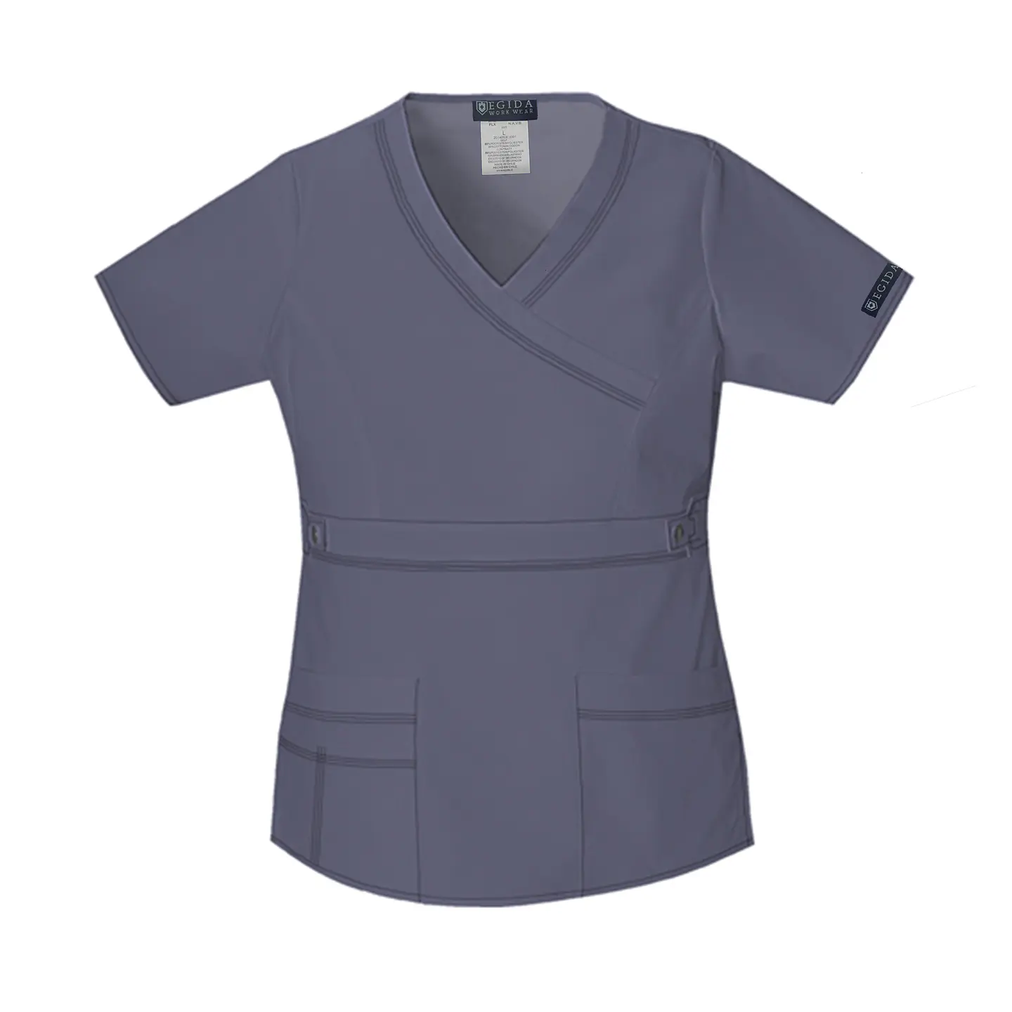 Blusa Medica burdeo  Modelo Cargo Poplin - nuevo agosto 1