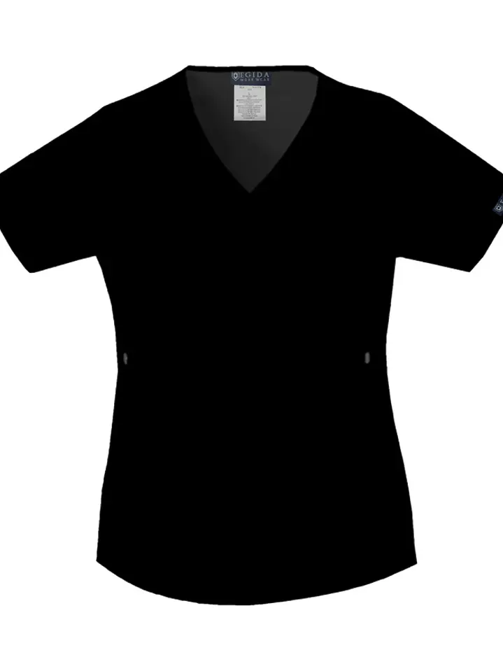 Tela De Invierno Blusa Medica Negra Modelo Cargo Poplin - nuevo 2