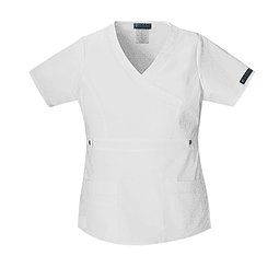 Blusa Modelo Cargo Elasticado Antifluido Blanco