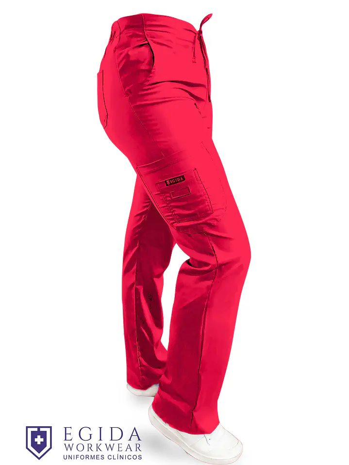 Pantalon Cargo Flex Rojo 1
