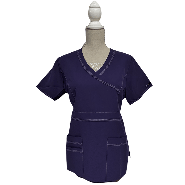 Blusa Morada Diseño Cargo Poplin