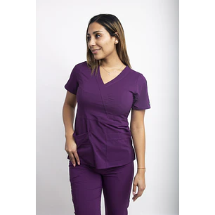 Blusa Morada Antifluido Elasticado Venus