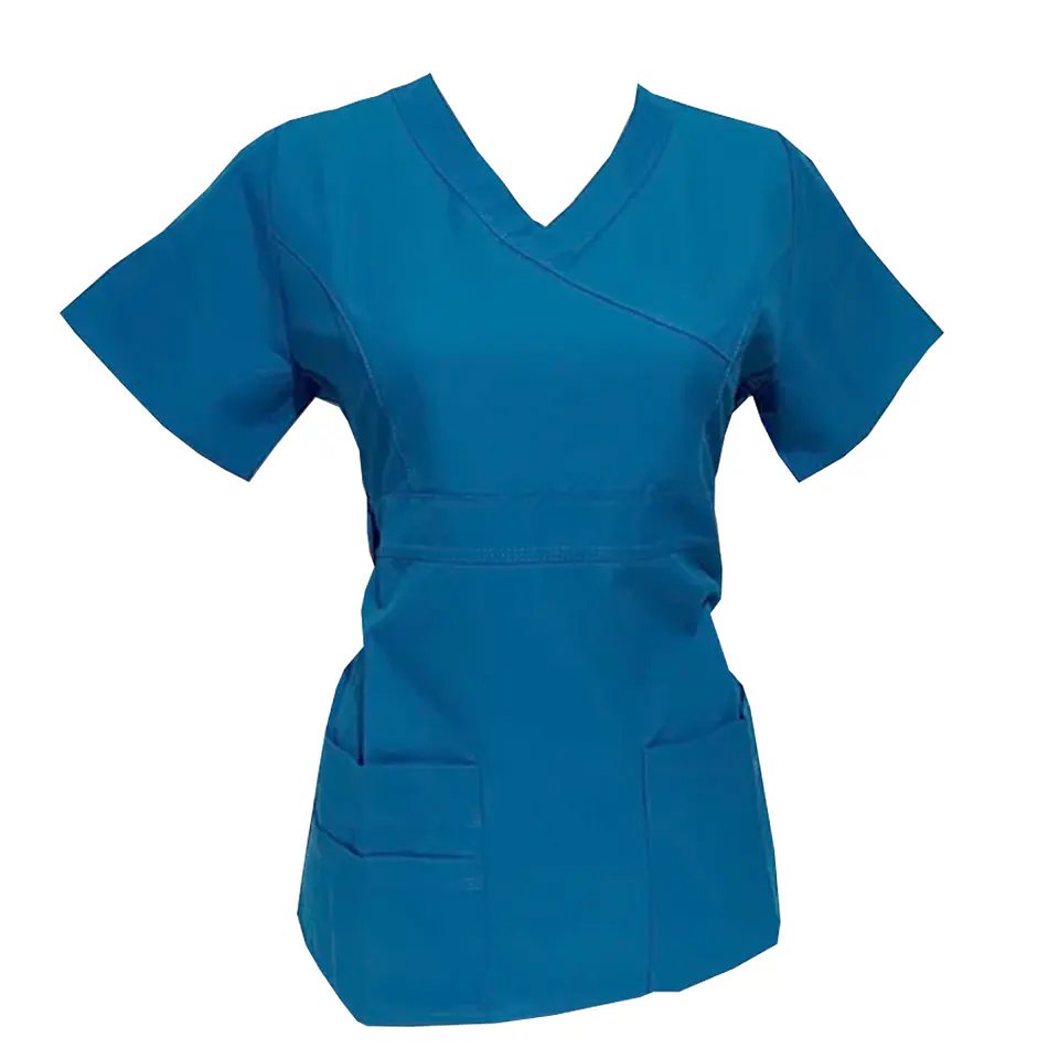 Blusa Celeste Modelo Cargo Poplin Calipso Oscuro 1
