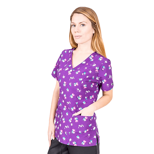 Blusa Estampado Muelitas Antifluido SOLO 2XS