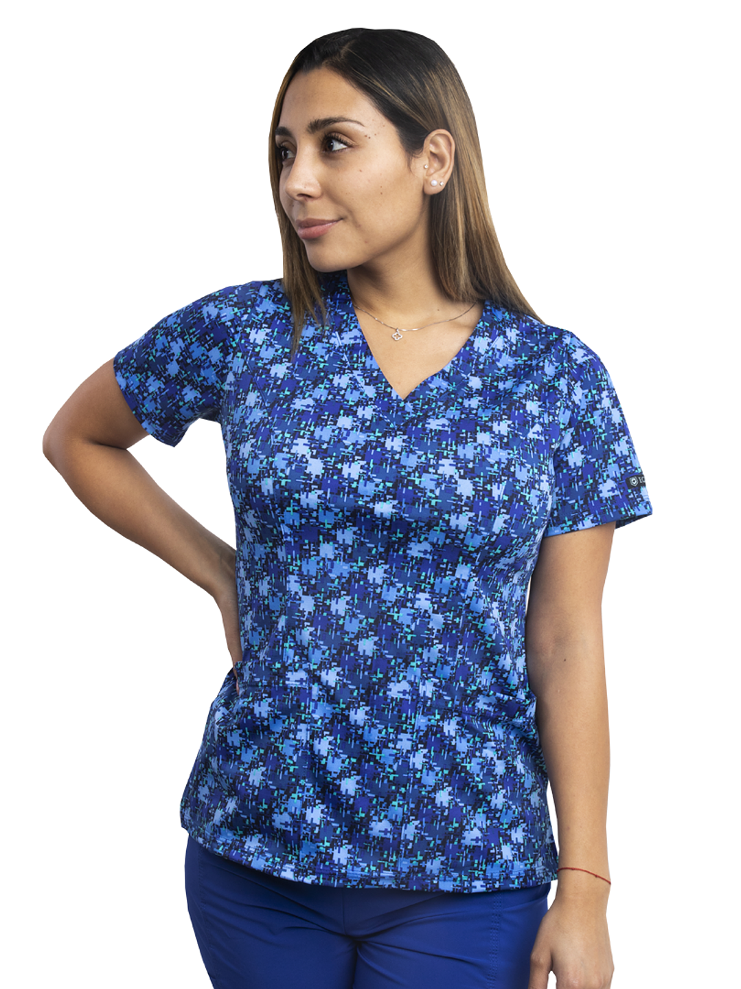 Blusa Estampada Diseño Azul Mistico 1