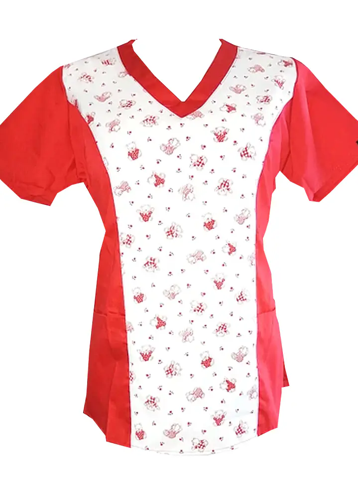 Blusa Roja Estampado Ositos 1