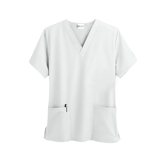 Polera De Hombre Modelo Cargo Blanco