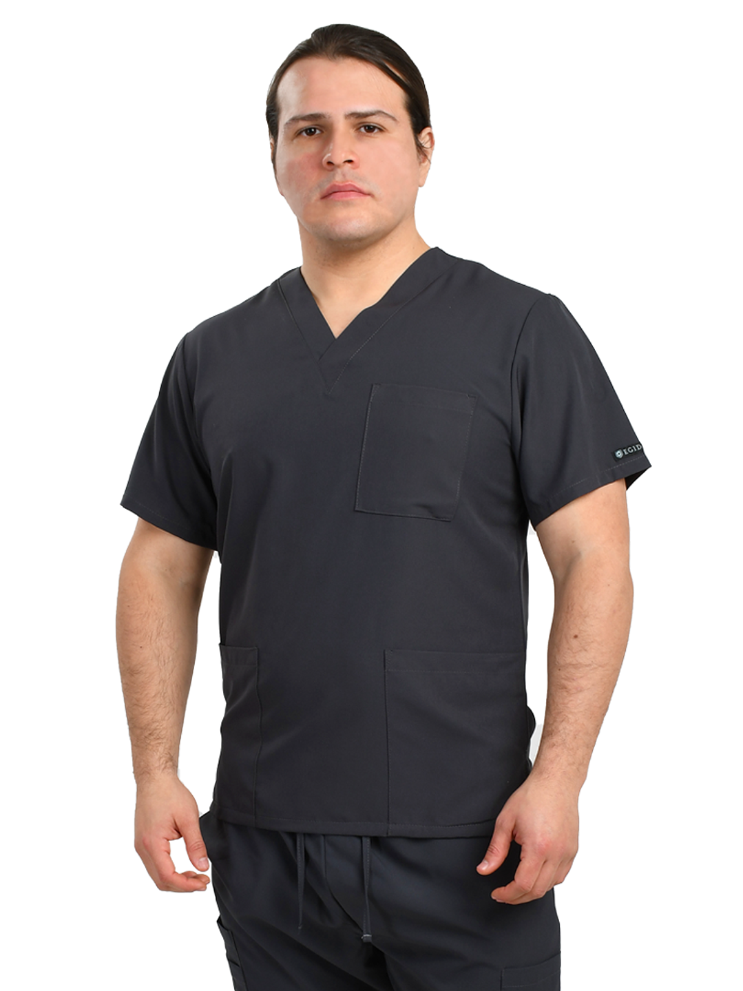 Polera De Hombre Modelo Cargo Gris 1