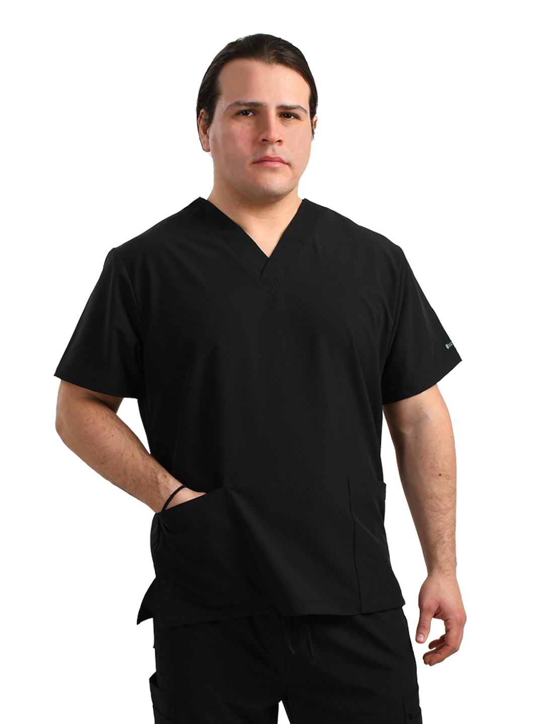 Polera De Hombre Modelo Cargo Negro 1