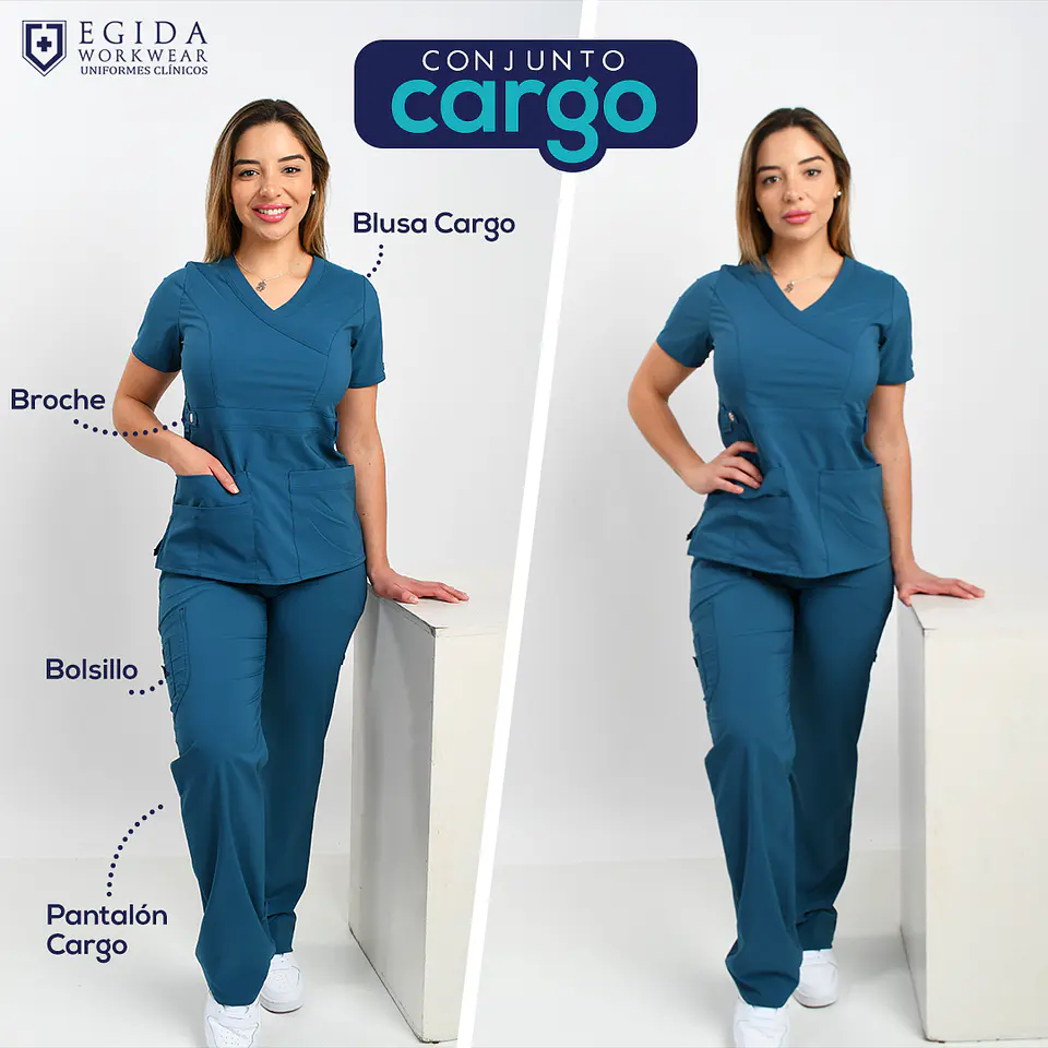 Conjunto Verde Petroleo Antifluido Elasticado 2