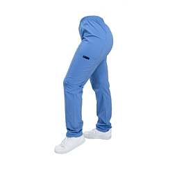 Producto Nuevo - Pantalon Elasticado Apitillado Antifluido Celeste