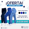 Producto Nuevo - Pantalon Elasticado Apitillado Antifluido Celeste