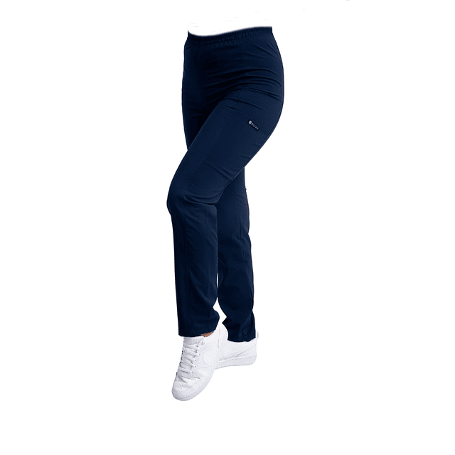 Producto Nuevo - Pantalon Elasticado Apitillado Antifluido Azul Marino