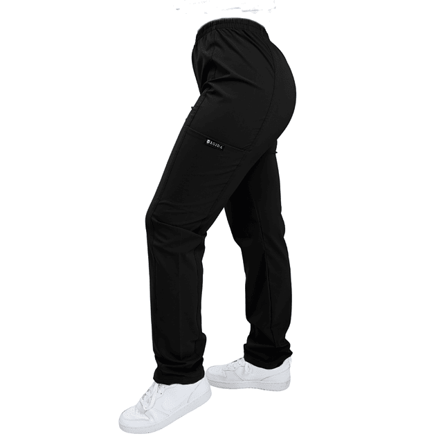 Producto Nuevo - Pantalon Elasticado Apitillado Antifluido Negro
