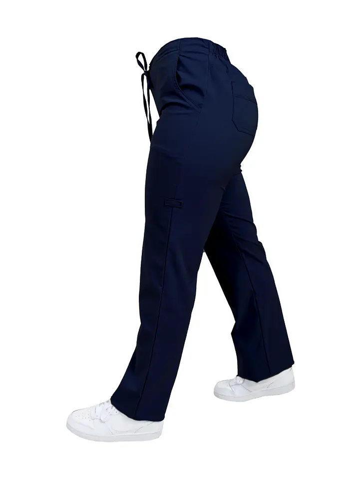 Pantalon Modelo Cargo Solo Tecnología Antifluido Azul Marino 1