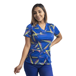 Blusa Estampado Cometa Azul