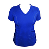 Blusa Elasticada Modelo Freya Azul Rey