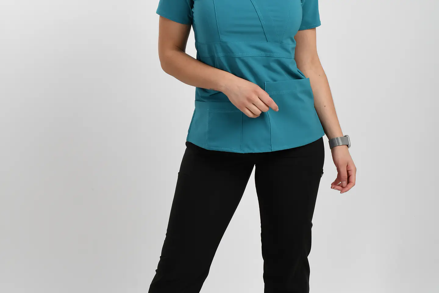 Blusa Clínica Turquesa – Modelo Venus 2