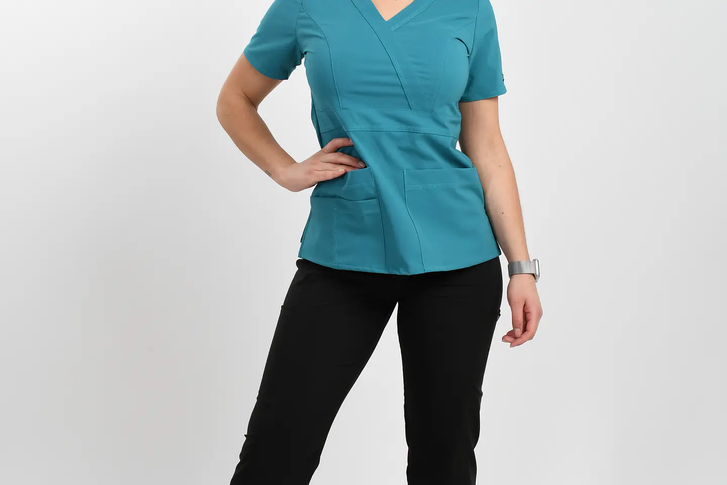 Blusa Clínica Turquesa – Modelo Venus 3