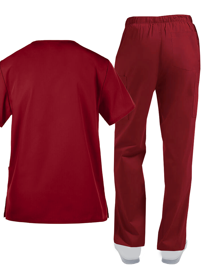 Pantalon Cargo Hombre Burdeo 4