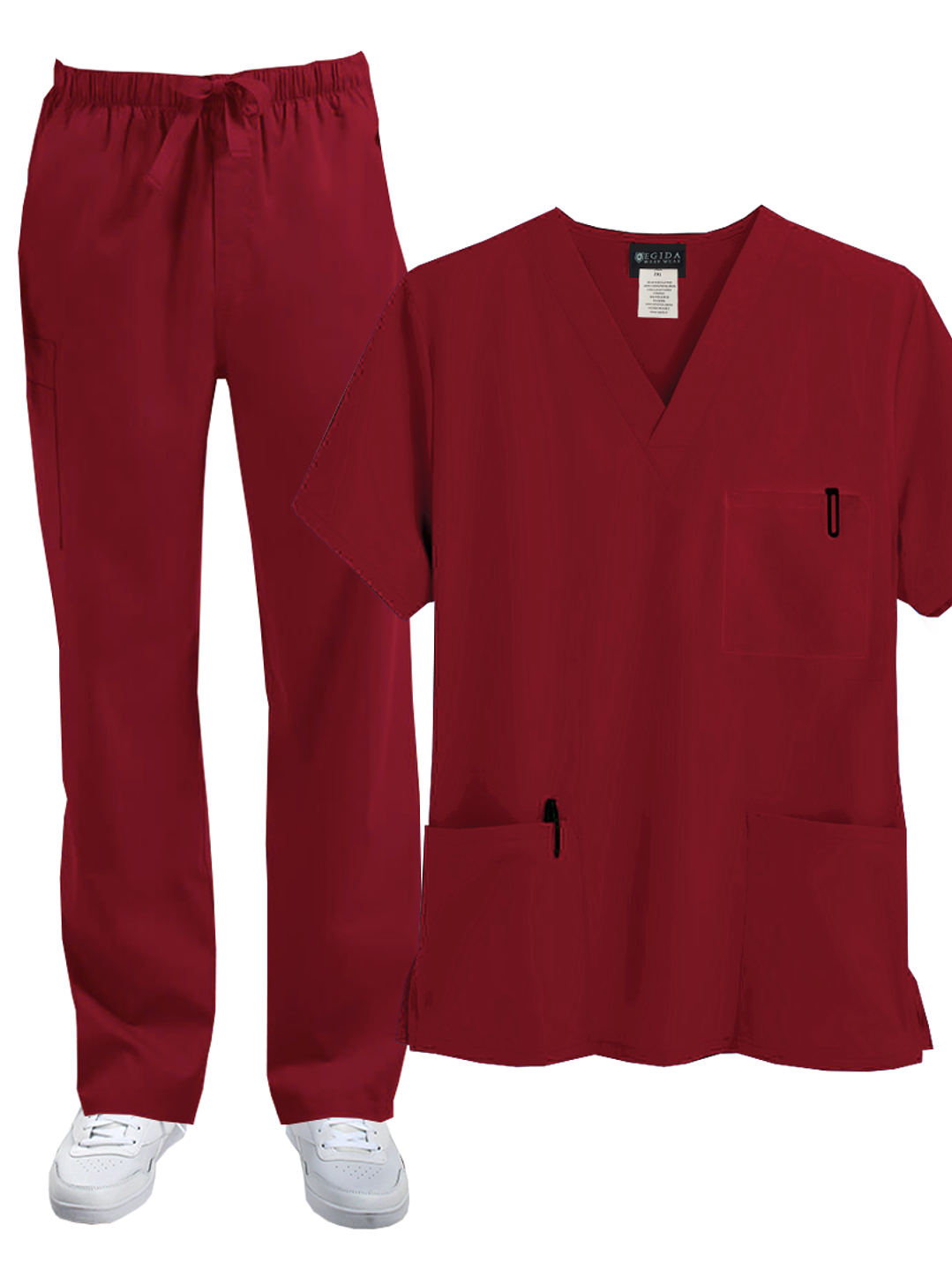 Pantalon Cargo Hombre Burdeo 3