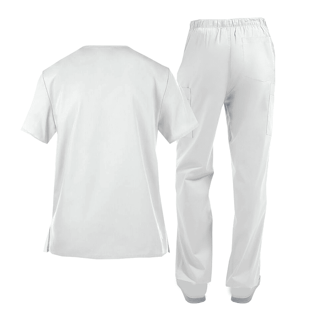 Pantalon Cargo Hombre Blanco