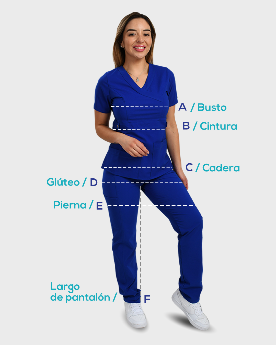 Conjunto Clínico Gris Antifluido Elasticado 3