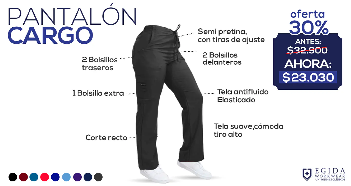 Conjunto Clínico Gris Antifluido Elasticado 7