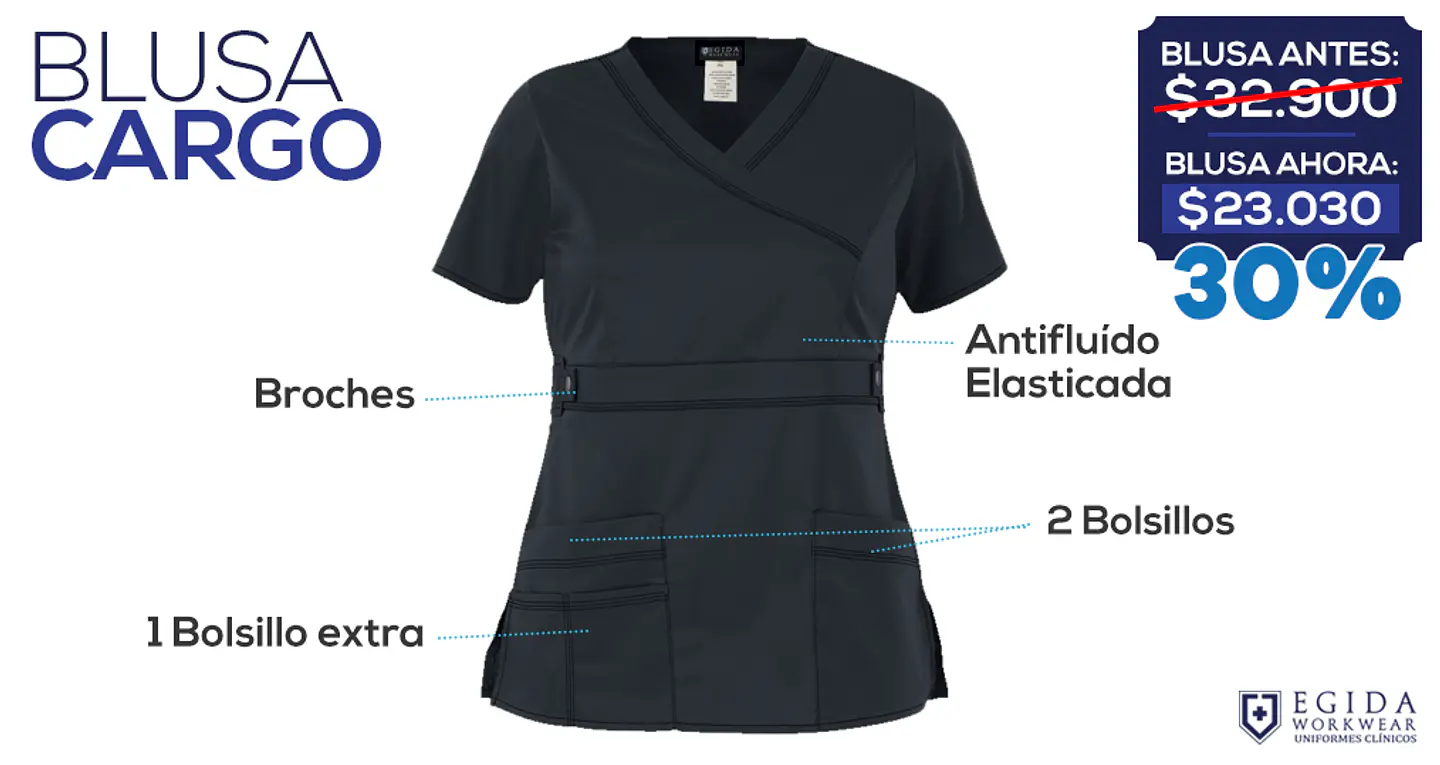 Conjunto Clínico Gris Antifluido Elasticado 8