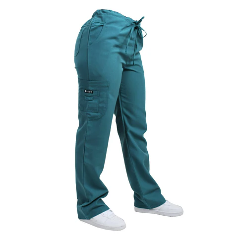  Pantalon Poplin Verde Petroleo - nuevo
