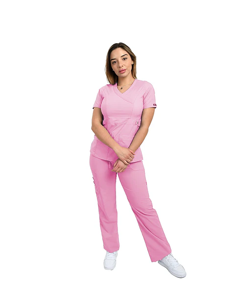 Conjunto Clínico Rosado Antifluido Elasticado