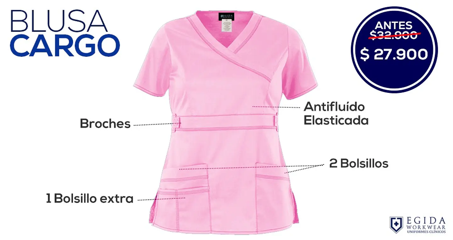 Conjunto Clínico Rosado Antifluido Elasticado 4