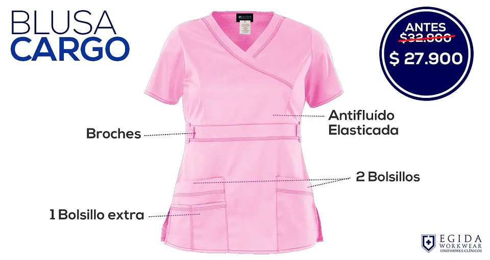 Conjunto Clínico Rosado Antifluido Elasticado 4