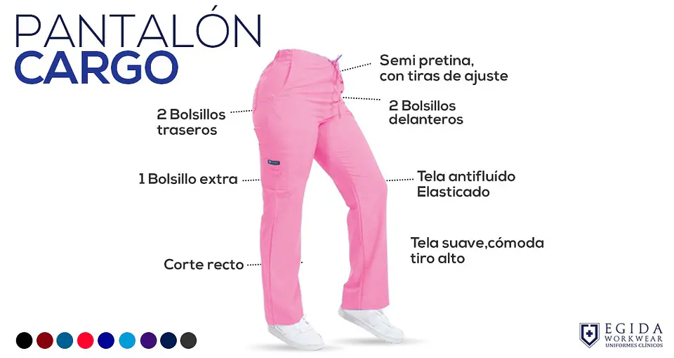 Conjunto Clínico Rosado Antifluido Elasticado 5