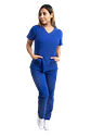 Blusa aurora Azul Rey Elasticado Antifluido - Miniatura 2