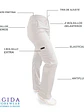 Pantalon Modelo Cargo Elasticado Antifluido Blanco - Miniatura 2
